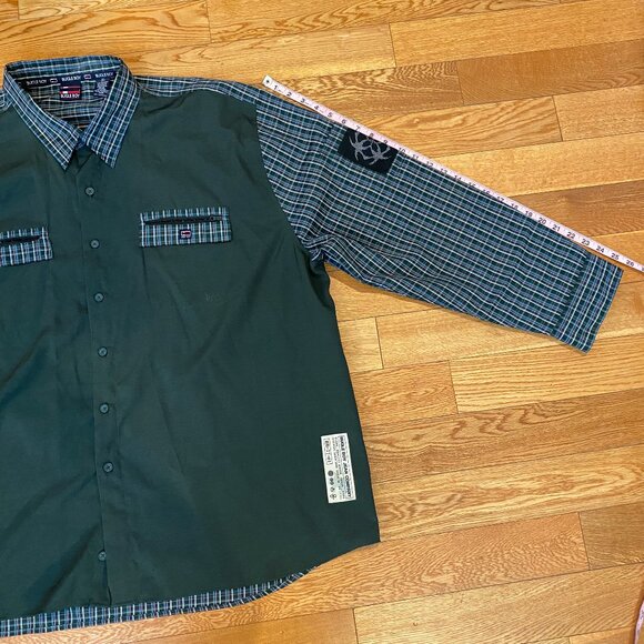 Bugle Boy Jean Company Button Up Shirt Long Sleeve Plaid Pocket 3XL BB-77-01 - Picture 2 of 13